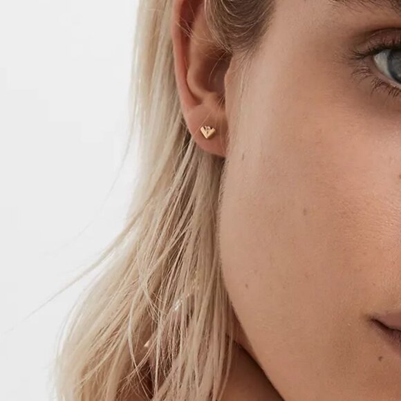 Madewell Delicate Collection Demi-Fine White Sapphire Stud Earring Set - Picture 3 of 3